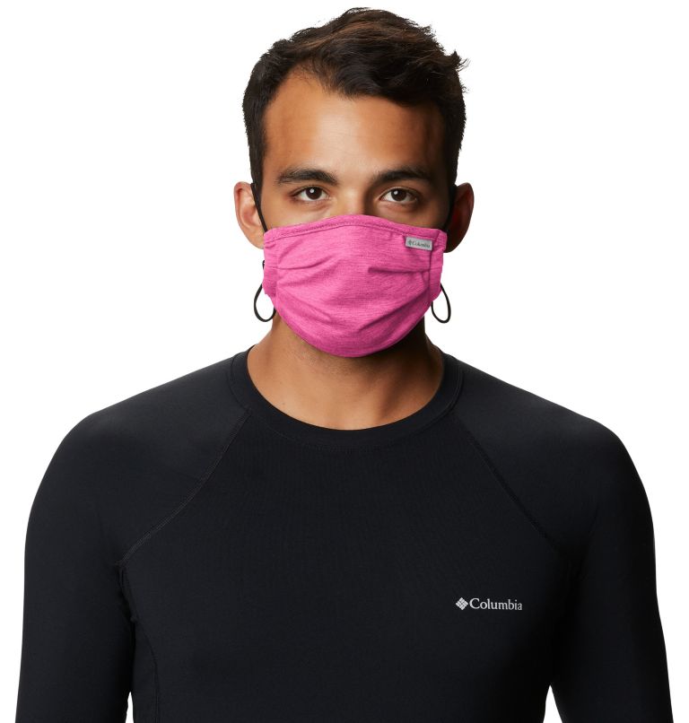 Thumbnail: Tech Trail Face Mask, Color: Pink Ice Heather, image 4