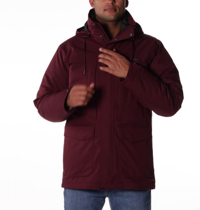 Men's Stuart Island Omni-Heat Infinity Interchange Jacket, Color: Elderberry