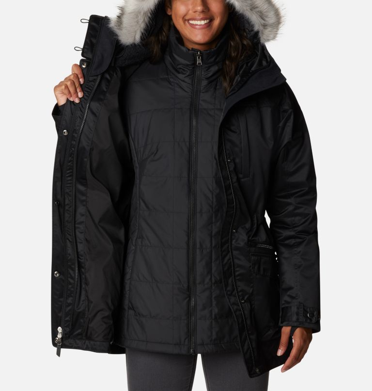 Women's Watson Lake Omni-Heat Infinity Interchange Insulated Jacket, Color: Black Satin