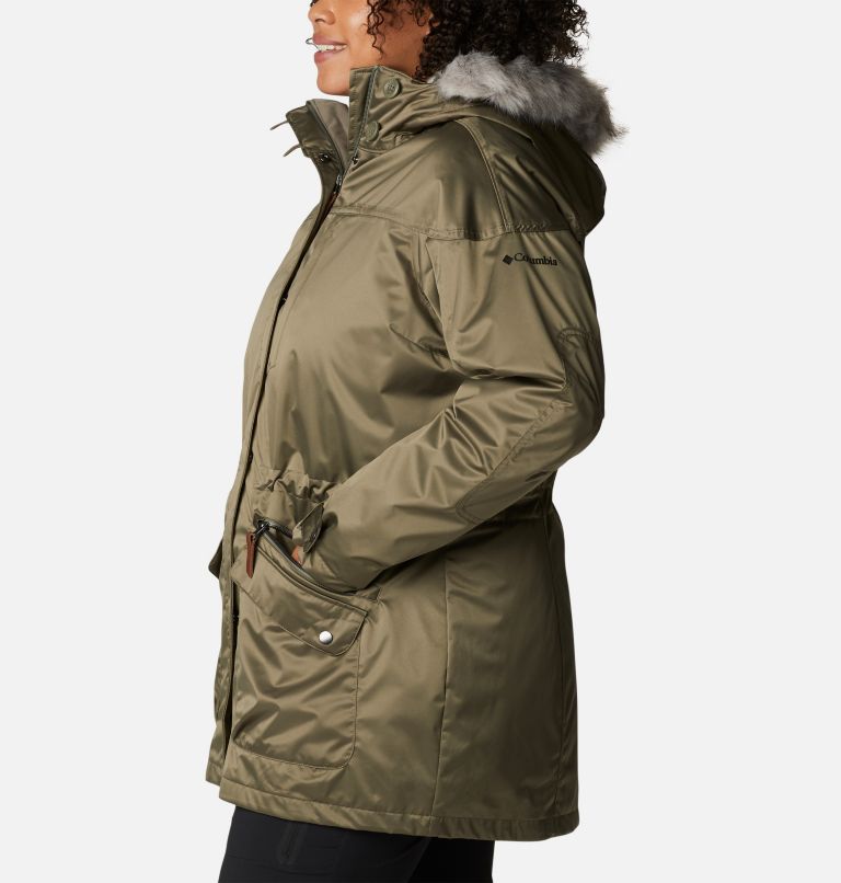 Women's Watson Lake Omni-Heat Infinity Interchange Insulated Jacket - Plus Size, Color: Stone Green Satin