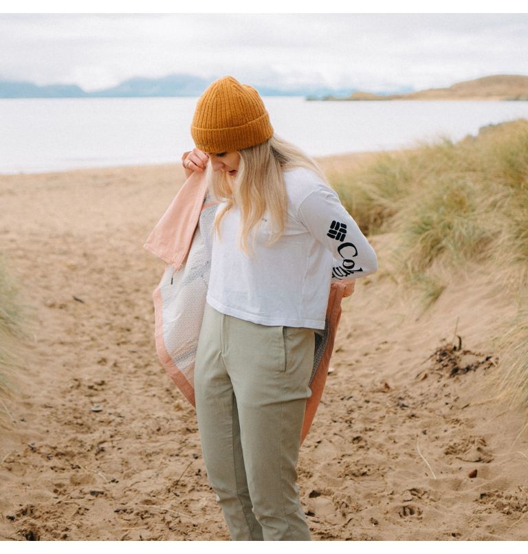 Women’s North Cascades Graphic Cropped Long Sleeve T-Shirt, Color: White, Black, image 6
