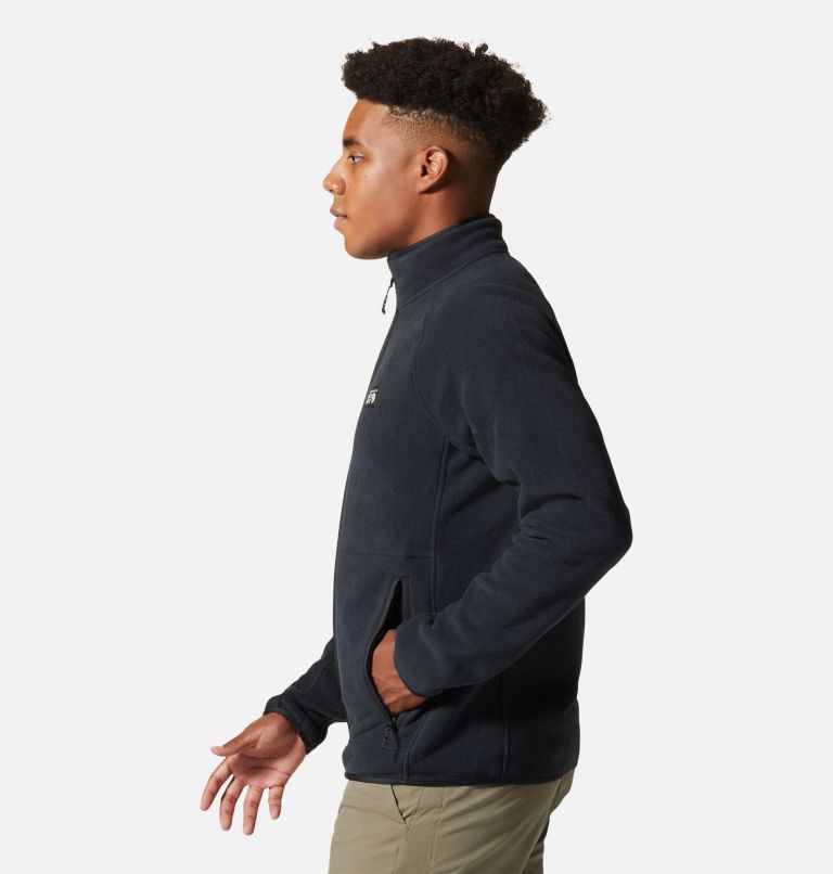 Men's Polartec® Double Brushed Full Zip Jacket, Color: Black, image 3