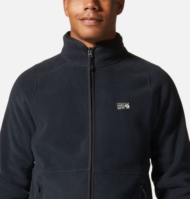Thumbnail: Men's Polartec® Double Brushed Full Zip Jacket, Color: Black, image 4