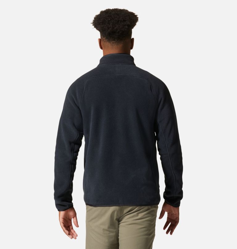 Thumbnail: Men's Polartec® Double Brushed Full Zip Jacket, Color: Black, image 2