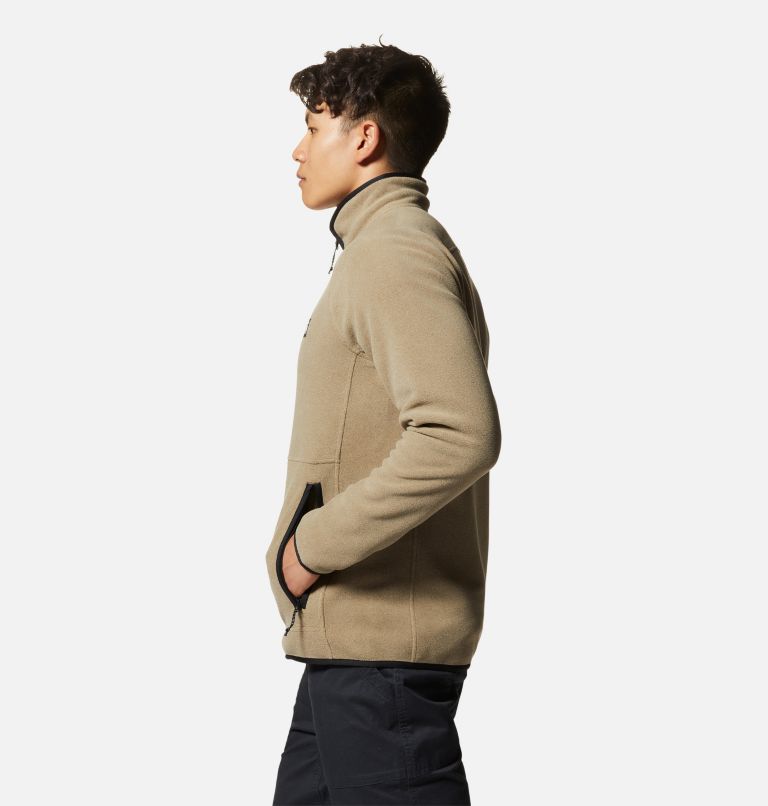 Manteau à fermeture éclair Polartec® Double Brushed Homme, Color: Trail Dust Heather, image 3