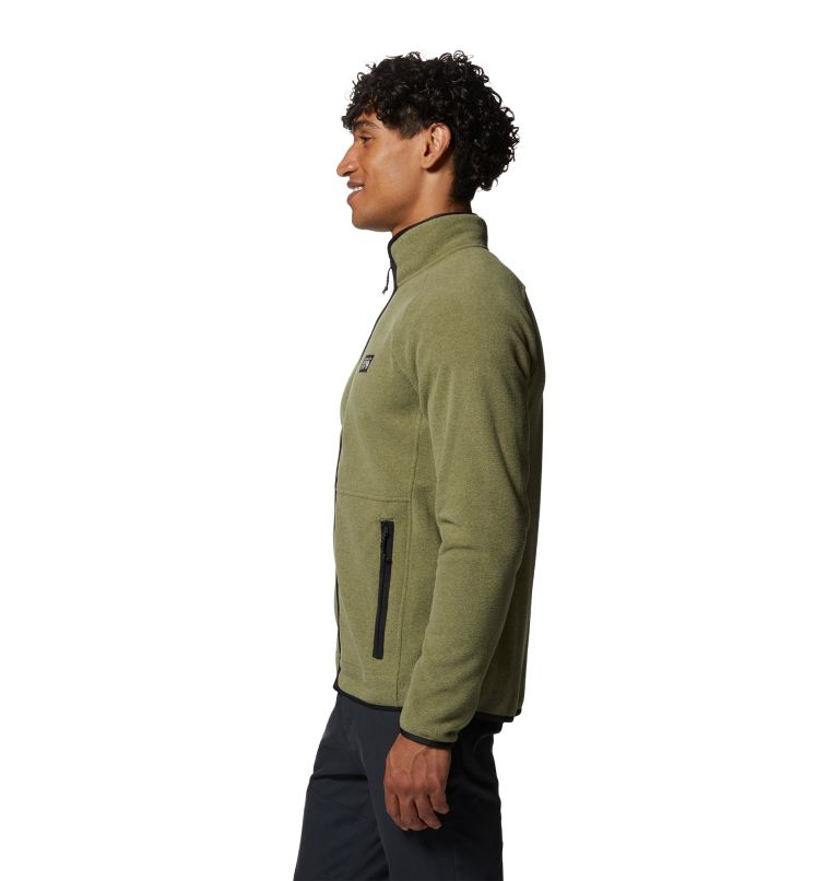 Thumbnail: Polartec® Double Brushed Full Zip Jacket | 397 | XL, Color: Stone Green Heather, image 3