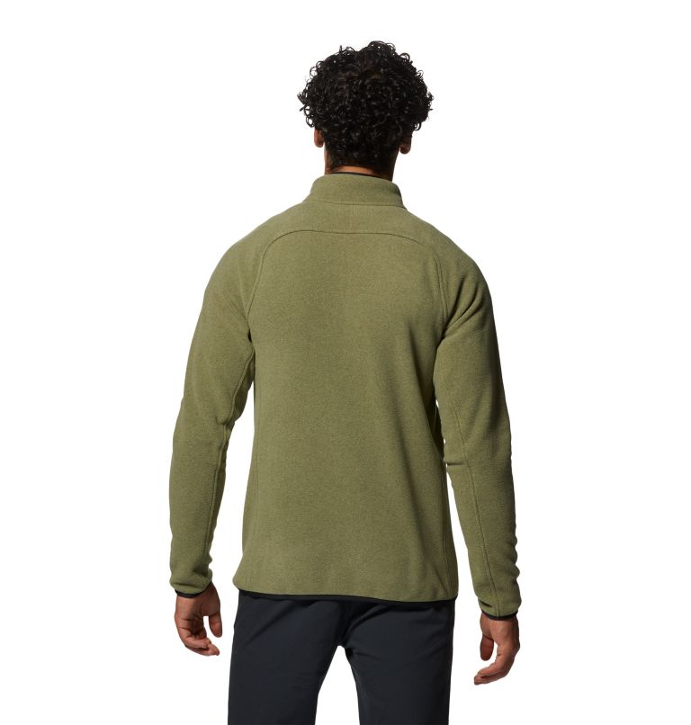 Men's Polartec® Double Brushed Full Zip Jacket, Color: Stone Green Heather, image 2