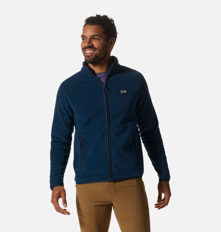 Thumbnail: Men's Polartec® Double Brushed Full Zip Jacket, Color: Hardwear Navy, image 1
