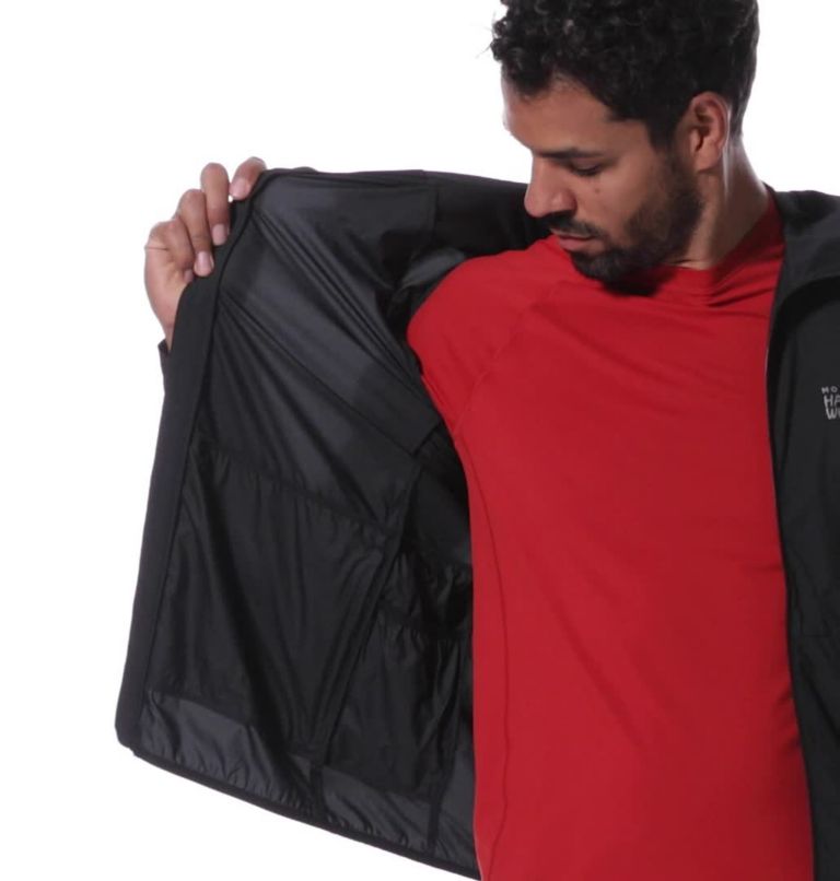 Men's Kor AirShell Hoody, Color: Black