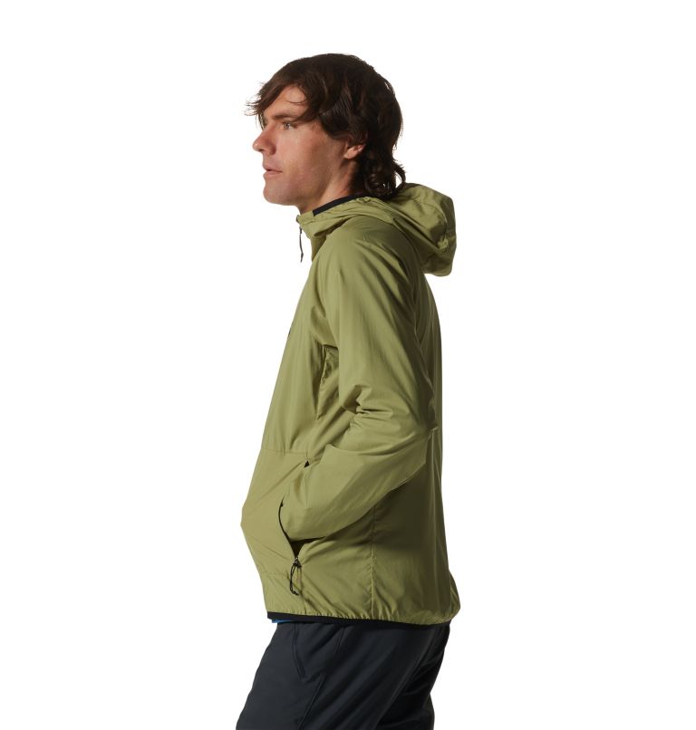 Manteau à capuchon Kor AirShell Homme, Color: Light Cactus, image 3