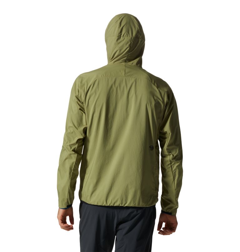 Manteau à capuchon Kor AirShell Homme, Color: Light Cactus, image 2