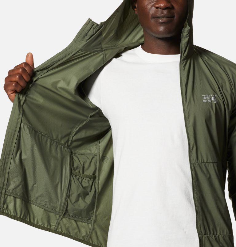 Manteau à capuchon Kor AirShell Homme, Color: Surplus Green, image 5