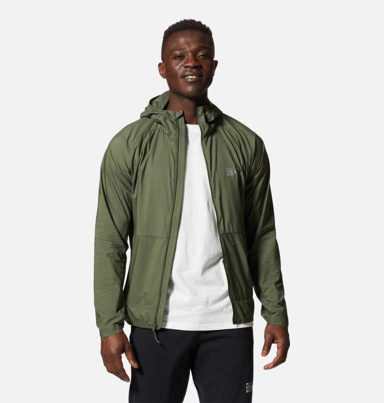 Manteau à capuchon Kor AirShell Homme, Color: Surplus Green, image 7