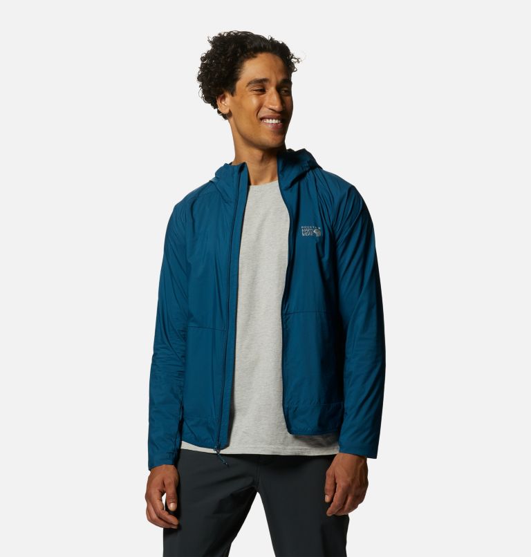 Manteau à capuchon Kor AirShell Homme, Color: Dark Caspian, image 7