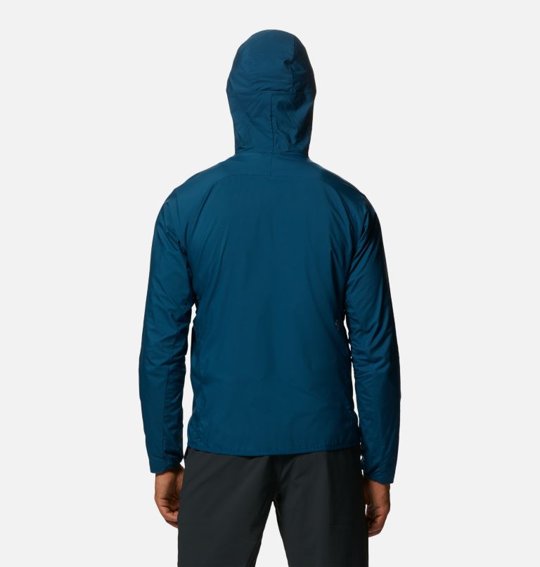 Manteau à capuchon Kor AirShell Homme, Color: Dark Caspian, image 2