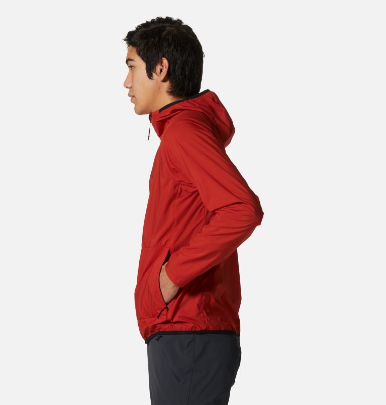 Men's Kor AirShell Hoody, Color: Desert Red, image 3