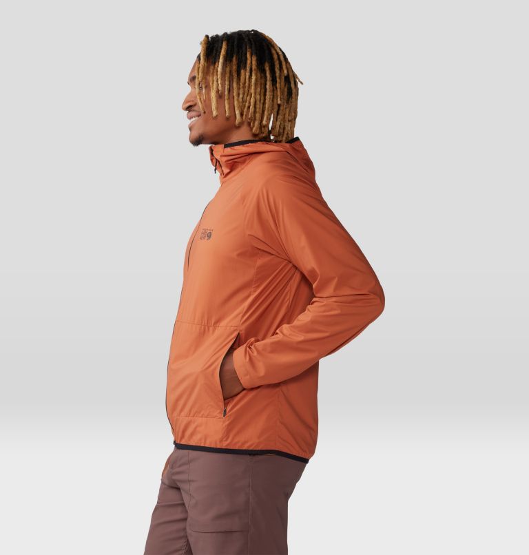 Manteau à capuchon Kor AirShell Homme, Color: Raw Carnelian, image 3