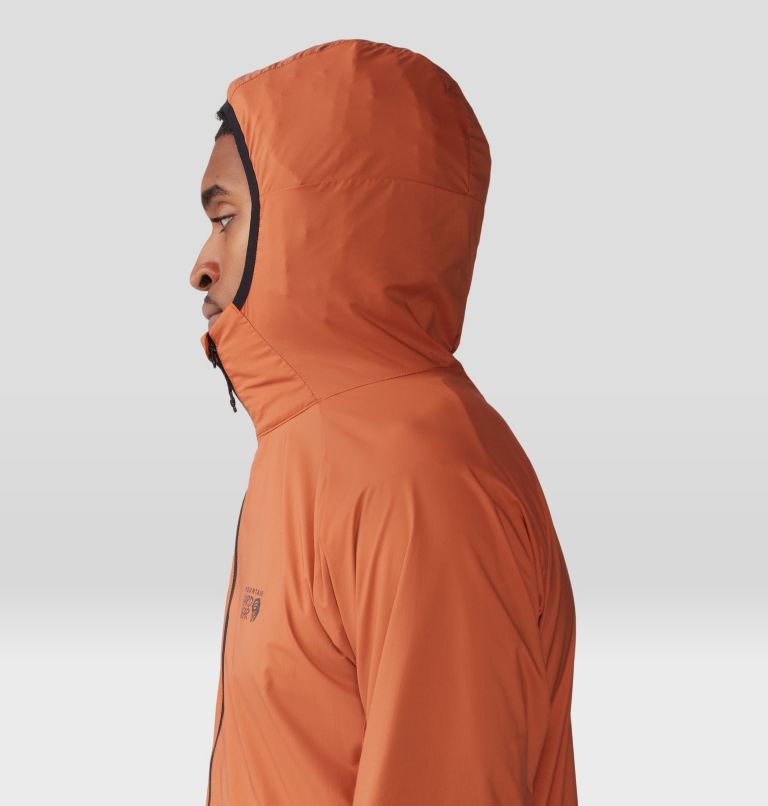 Manteau à capuchon Kor AirShell Homme, Color: Raw Carnelian, image 5