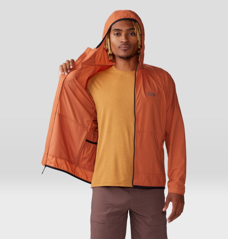 Manteau à capuchon Kor AirShell Homme, Color: Raw Carnelian, image 6