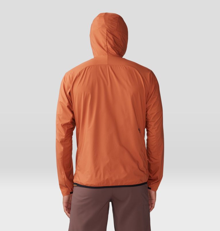 Manteau à capuchon Kor AirShell Homme, Color: Raw Carnelian, image 2