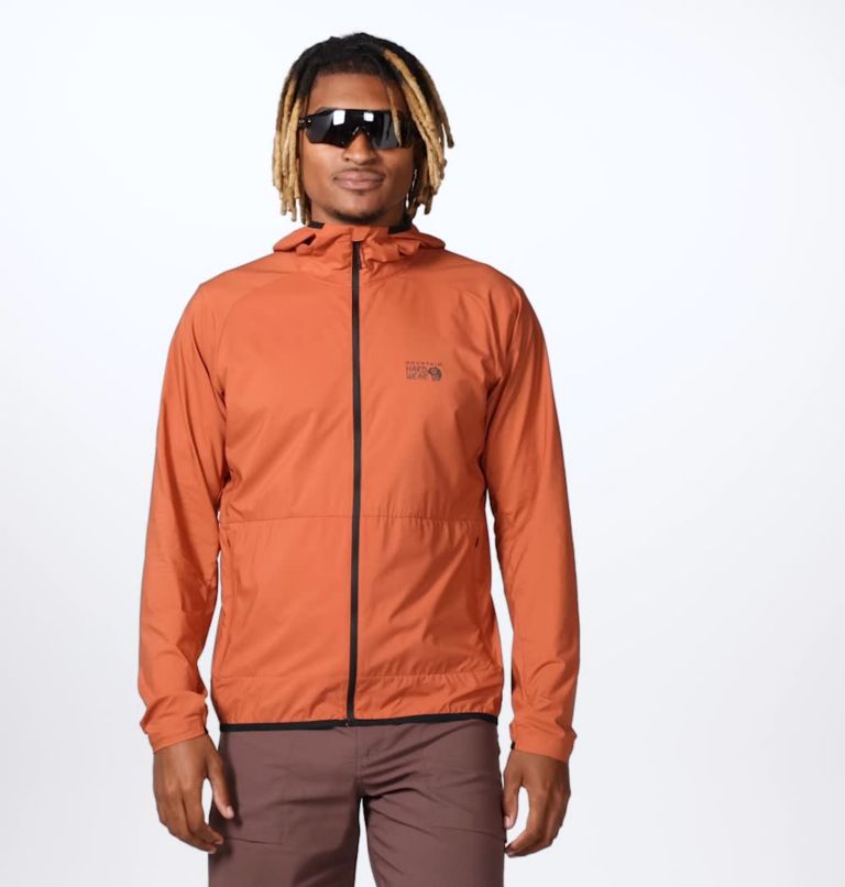 Manteau à capuchon Kor AirShell Homme, Color: Raw Carnelian