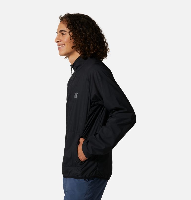 Thumbnail: Men's Kor AirShell Full Zip Jacket, Color: Black, image 3
