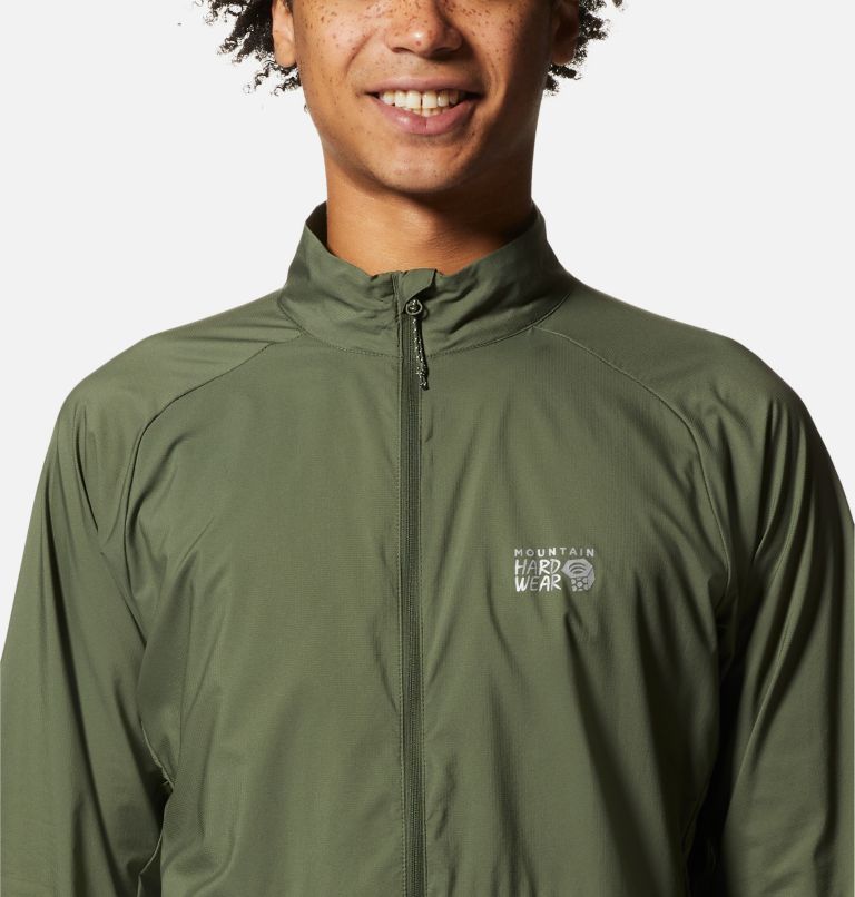 Thumbnail: Men's Kor AirShell Full Zip Jacket, Color: Surplus Green, image 4