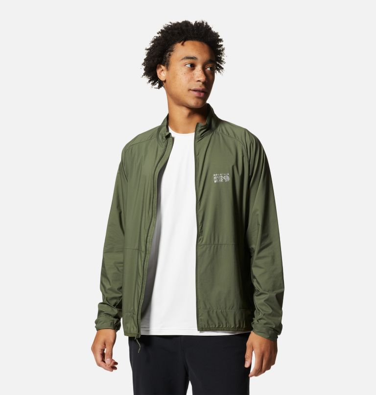 Thumbnail: Men's Kor AirShell Full Zip Jacket, Color: Surplus Green, image 7