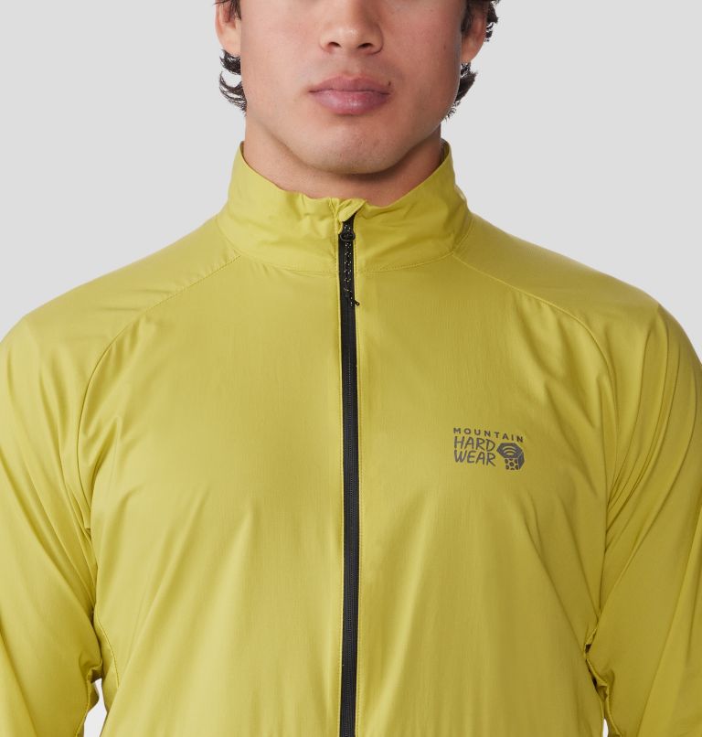 Men's Kor AirShell Full Zip Jacket, Color: Bright Olive, image 4