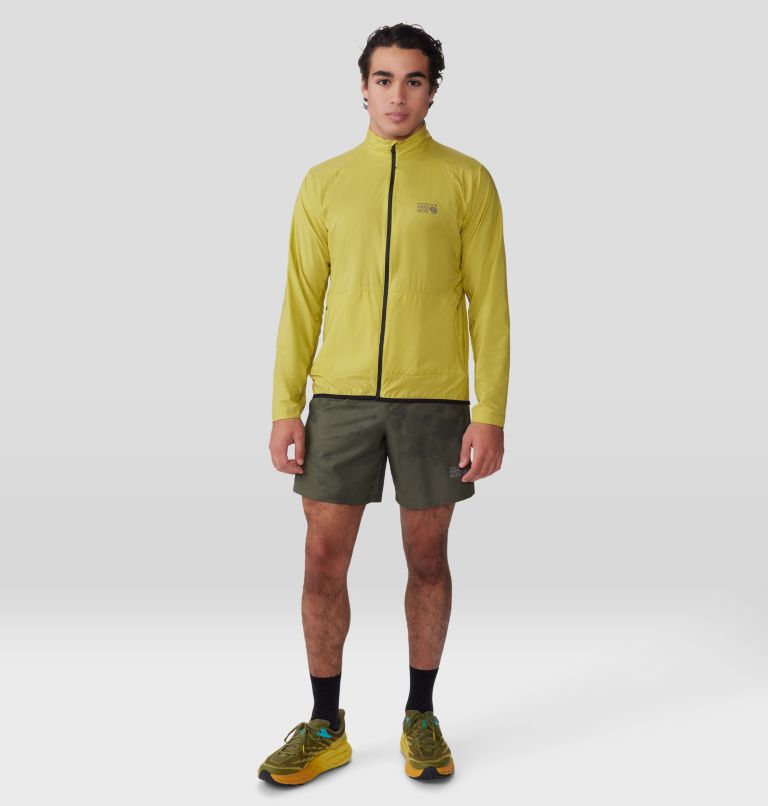 Men's Kor AirShell Full Zip Jacket, Color: Bright Olive, image 8