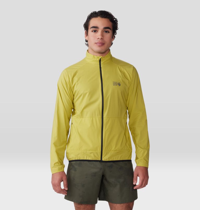 Thumbnail: Men's Kor AirShell Full Zip Jacket, Color: Bright Olive, image 1