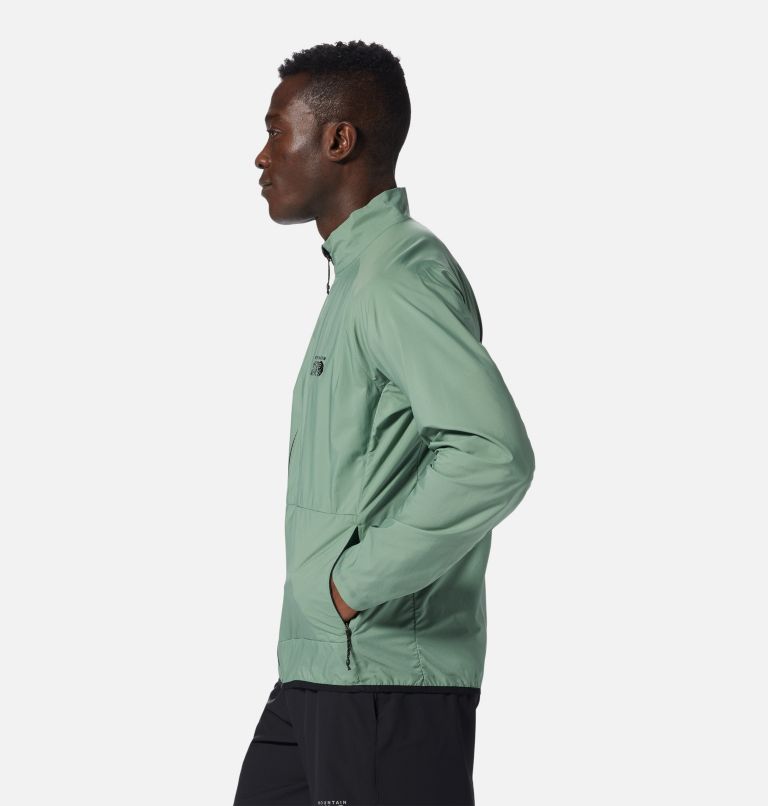Thumbnail: Men's Kor AirShell Full Zip Jacket, Color: Aloe, image 3