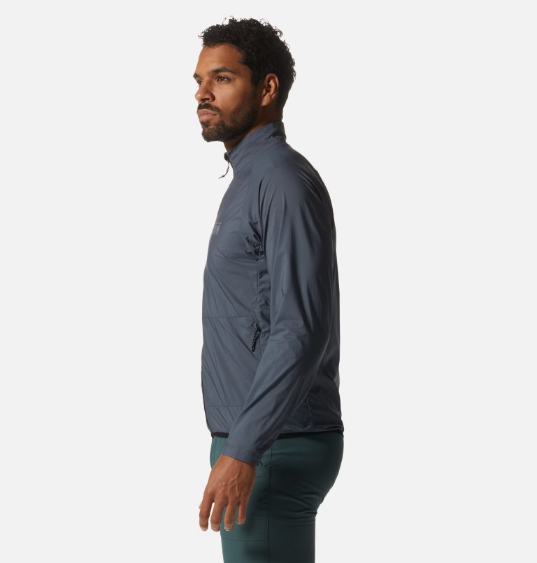 Men's Kor AirShell Full Zip Jacket, Color: Blue Slate, image 3