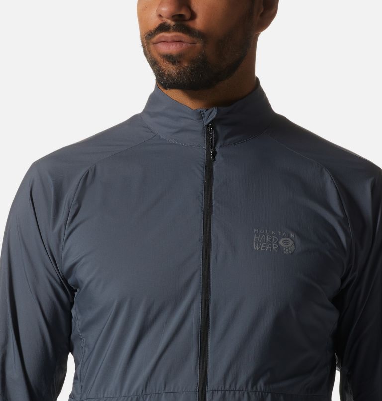 Thumbnail: Men's Kor AirShell Full Zip Jacket, Color: Blue Slate, image 4