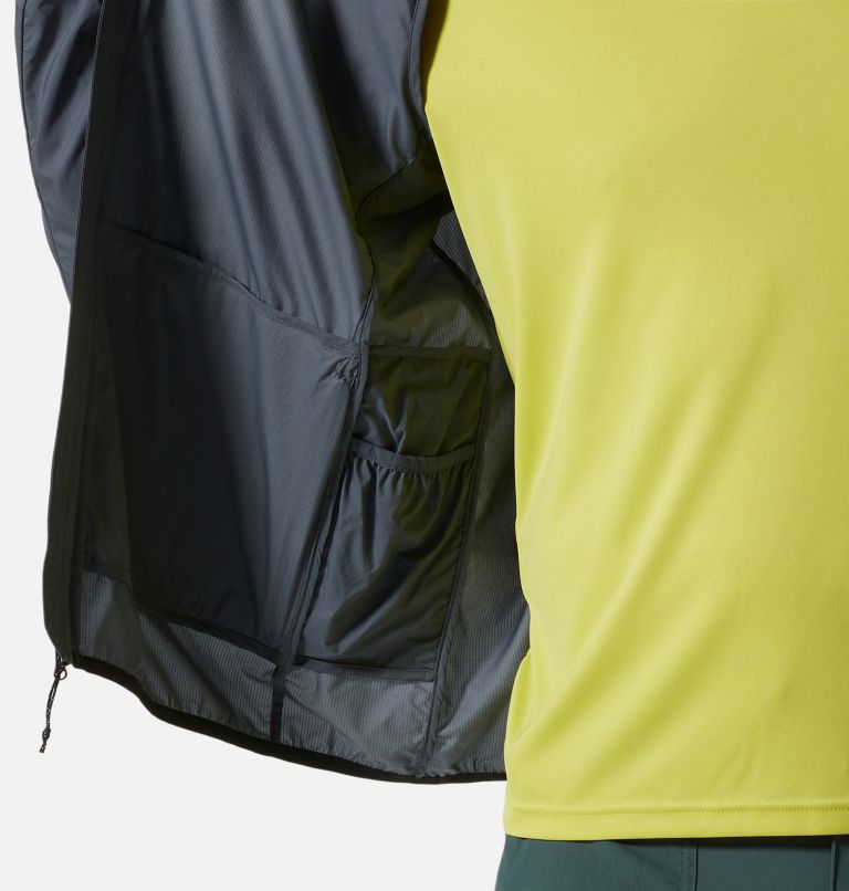 Thumbnail: Men's Kor AirShell Full Zip Jacket, Color: Blue Slate, image 7
