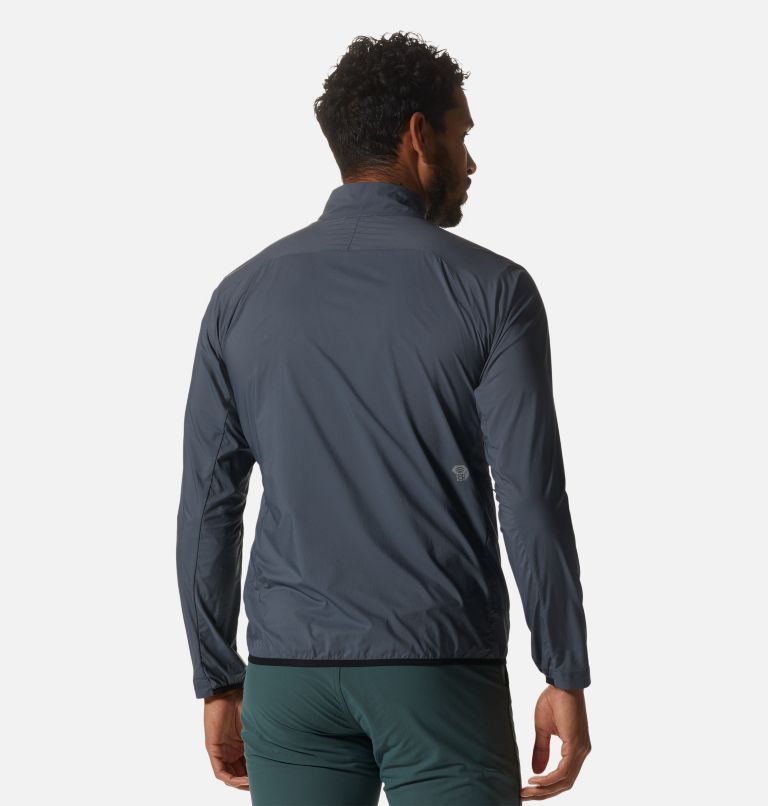 Thumbnail: Men's Kor AirShell Full Zip Jacket, Color: Blue Slate, image 3