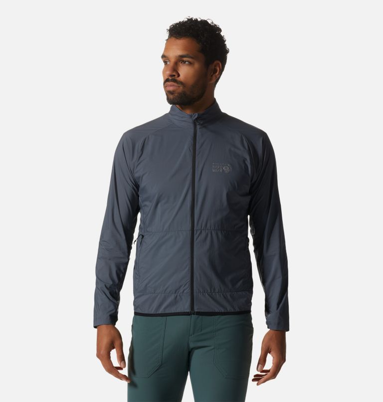 Men's Kor AirShell Full Zip Jacket, Color: Blue Slate