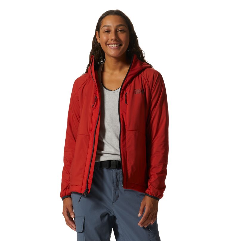 Women's Kor Airshell Warm Jacket, Color: Dark Fire, image 8