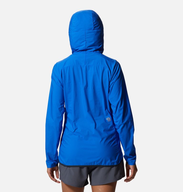 Women's Kor AirShell Hoody, Color: Bright Island Blue, image 2