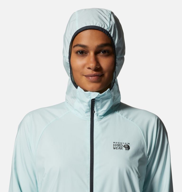 Women's Kor AirShell Hoody, Color: Pale Ice, image 4