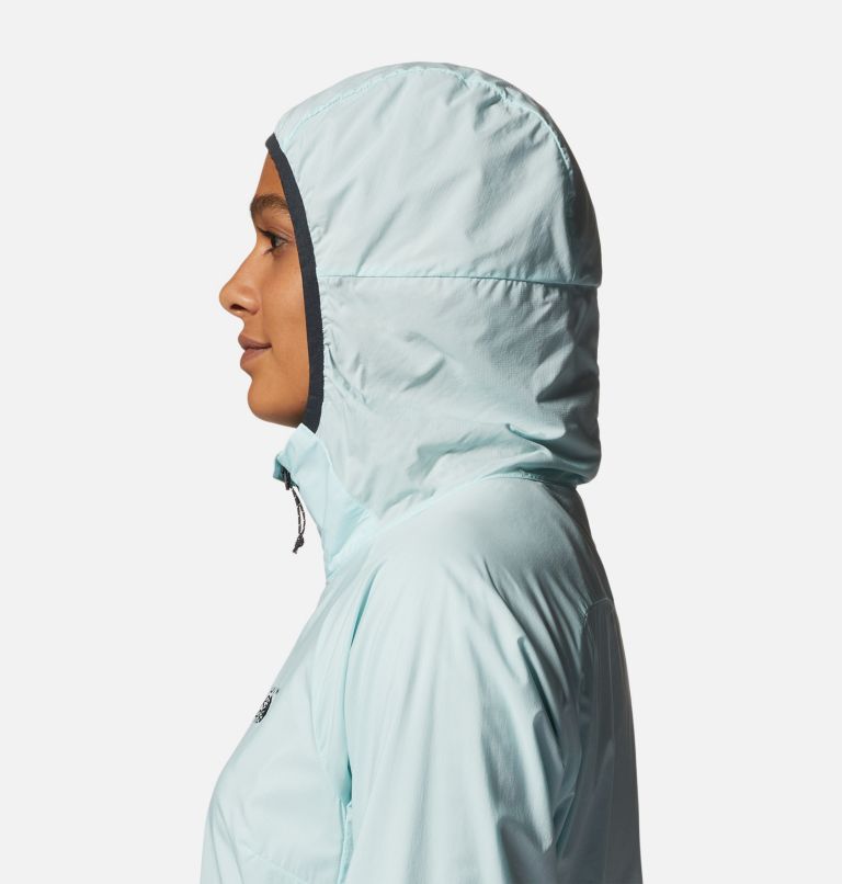 Thumbnail: Women's Kor AirShell Hoody, Color: Pale Ice, image 5