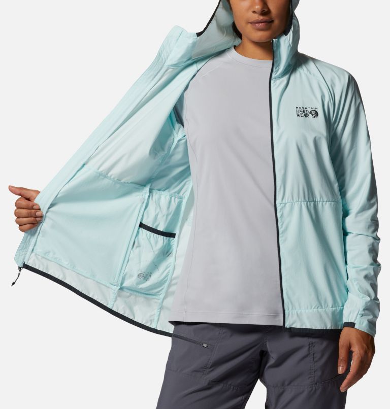 Women's Kor AirShell Hoody, Color: Pale Ice, image 7