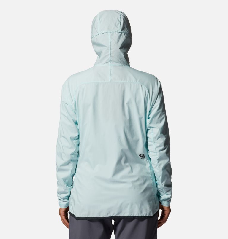 Women's Kor AirShell Hoody, Color: Pale Ice, image 2