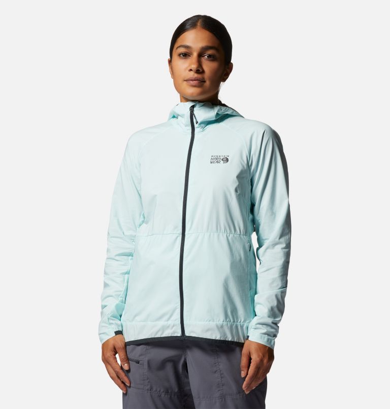 Women's Kor AirShell Hoody, Color: Pale Ice, image 1