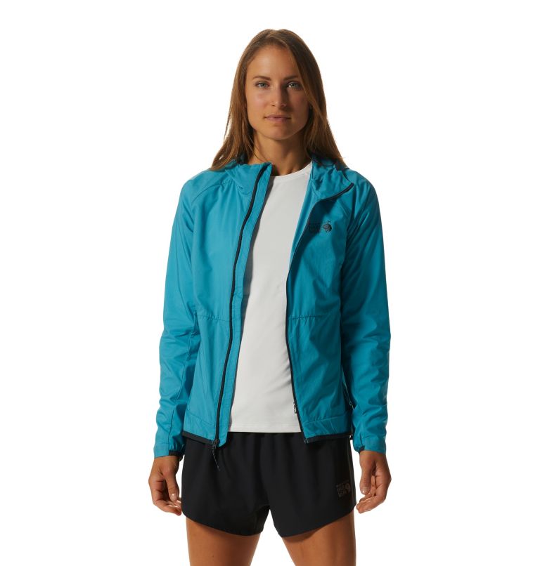Women's Kor AirShell Hoody, Color: Teton Blue, image 6