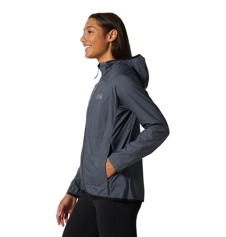 Manteau à capuchon Kor AirShell Femme, Color: Blue Slate, image 3