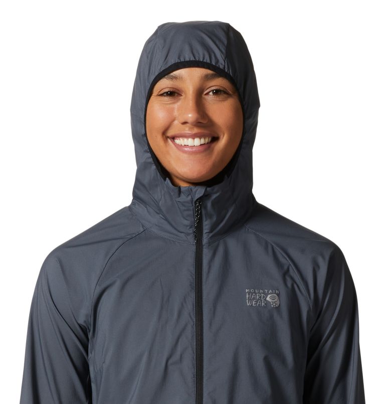 Manteau à capuchon Kor AirShell Femme, Color: Blue Slate, image 4