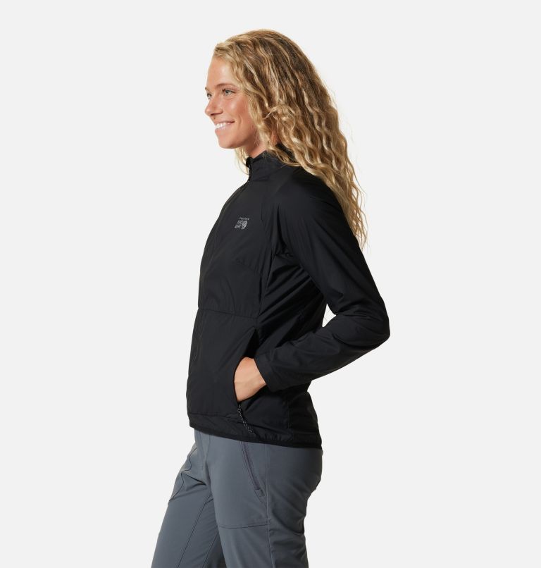 Women's Kor AirShell Full Zip Jacket, Color: Black, image 3