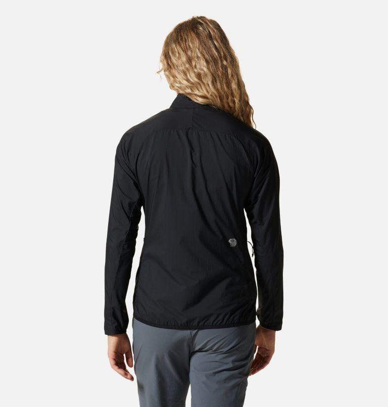 Women's Kor AirShell Full Zip Jacket, Color: Black, image 2