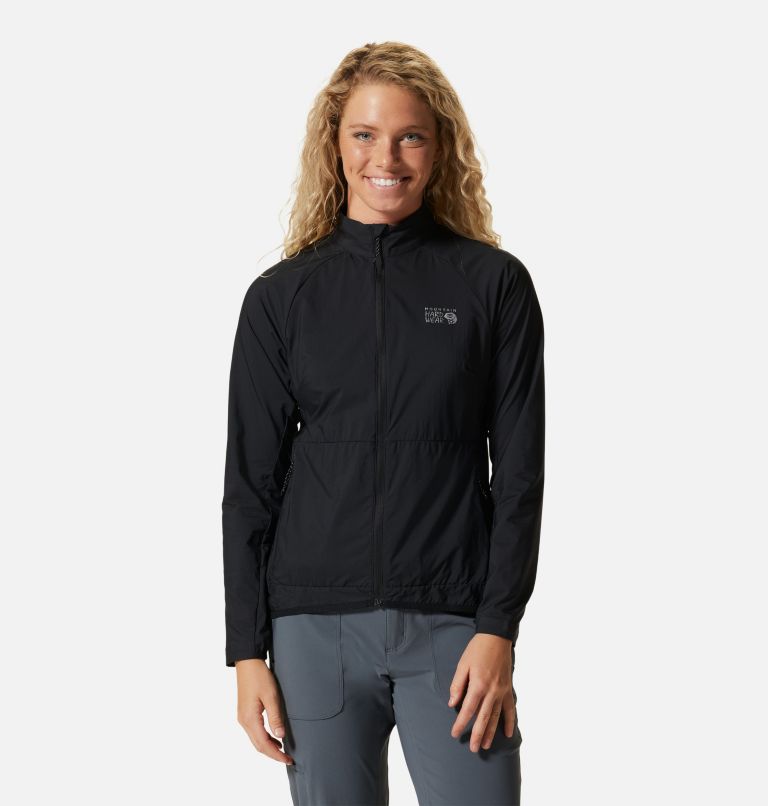 Thumbnail: Women's Kor AirShell Full Zip Jacket, Color: Black, image 1